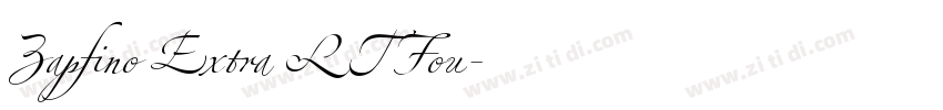 Zapfino Extra LT Fou字体转换